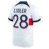 Paris Saint-Germain C. Soler 28 Borte 23-24 - Herre Fotballdrakt